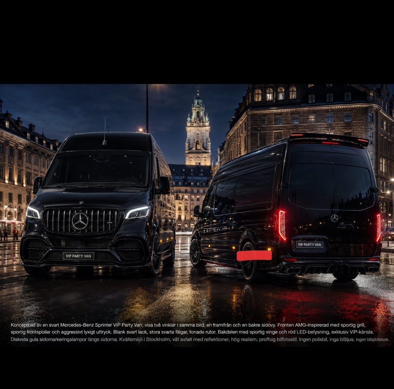 Mercedes-Benz Sprinter VIP Party Van Stockholm